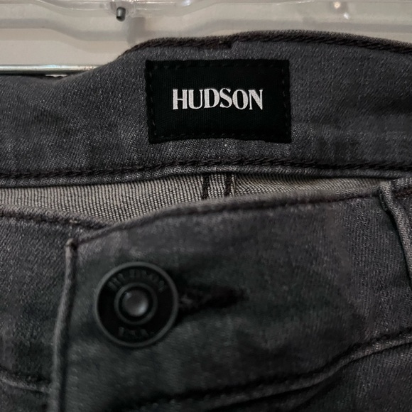 NWT HUDSON Blake Slim Straight Leg Jeans in Bronx Gray - Picture 8 of 9